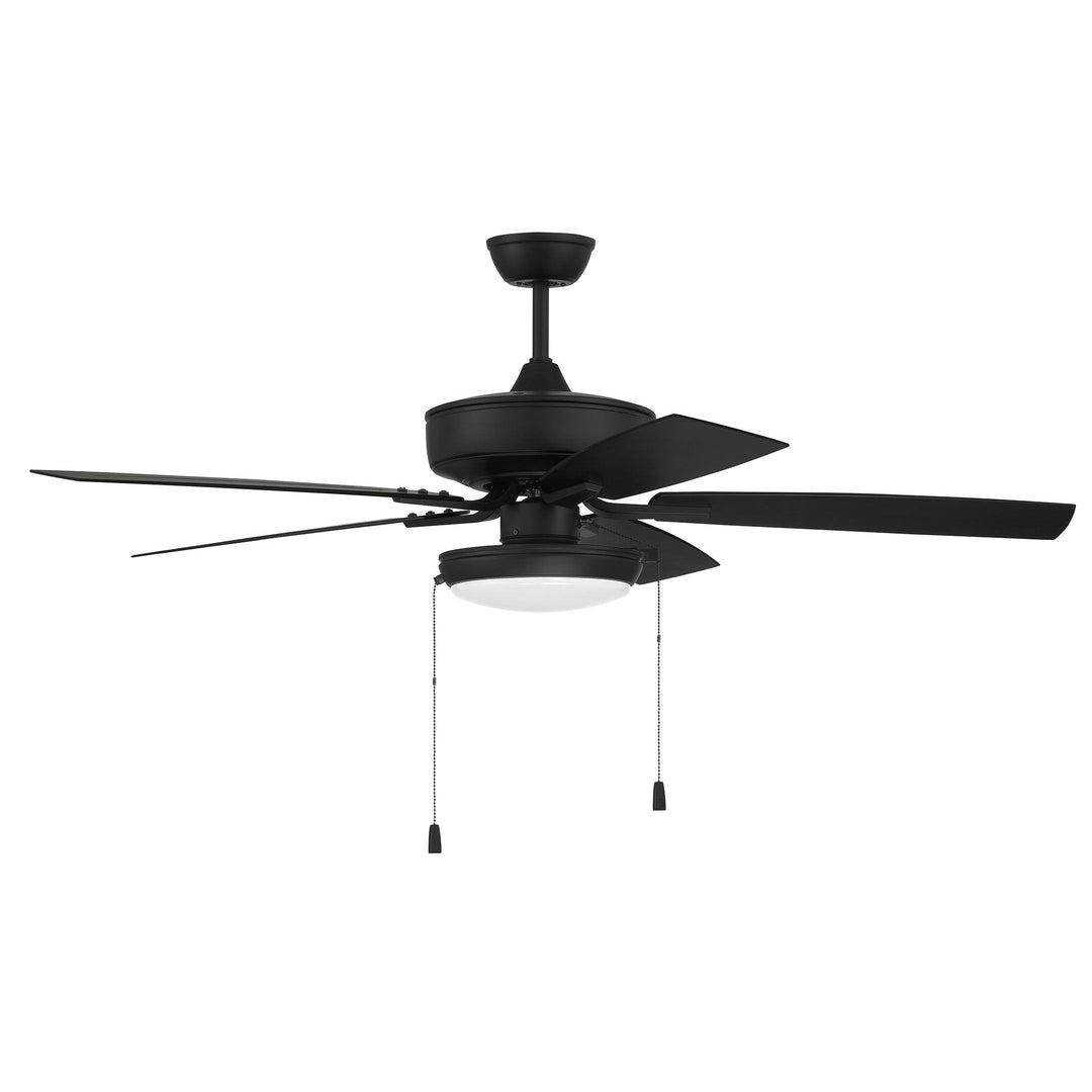 ##Antique Hardware## 52" Outdoor Pro Plus 119 in Flat Black w/ Flat Black Blades