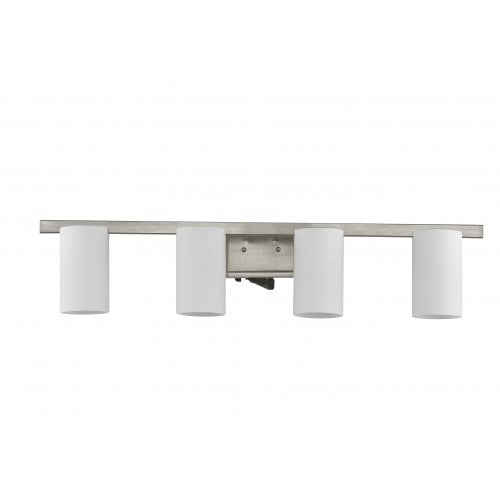 ##Antique Hardware## 4 Light Brushed Nickel Bath Light