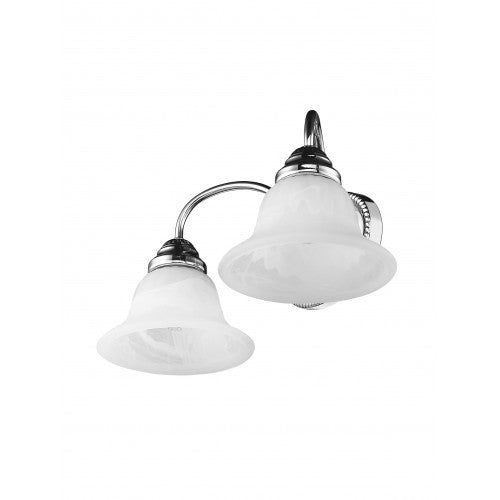 ##Antique Hardware## 2 Light Polished Chrome Bath Light