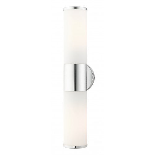 ##Antique Hardware## 2 Light Polished Chrome ADA Vanity Sconce