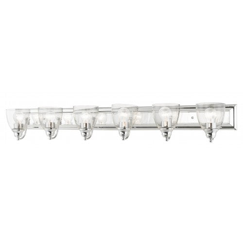 ##Antique Hardware## 6 Light Polished Chrome Vanity Sconce