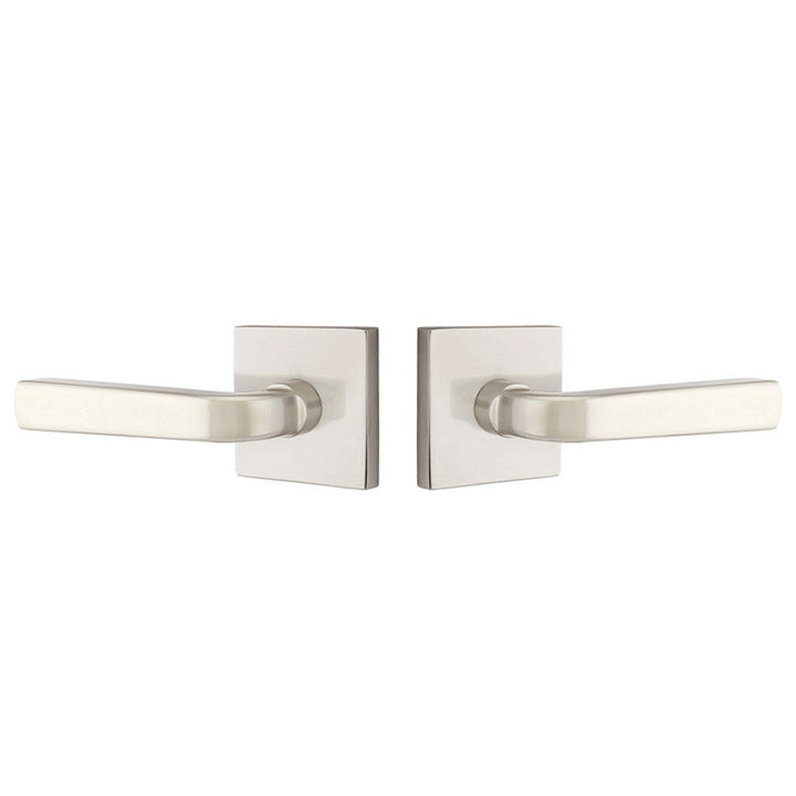 ##Antique Hardware## Solid Brass Sion Lever With Square Rosette