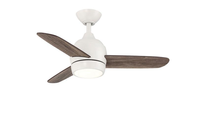 ##Antique Hardware## The Mini 36" indoor/outdoor LED ceiling fan