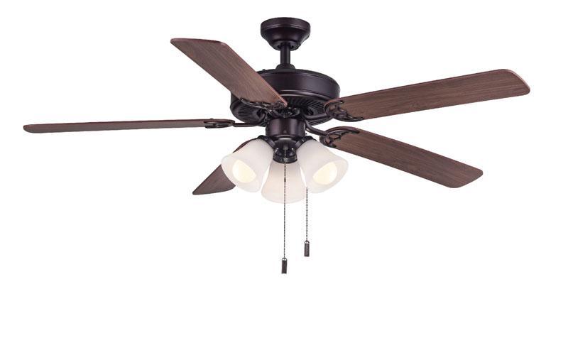 ##Antique Hardware## Dalton Oiled Bronze 52" 3-Light Uni Pack