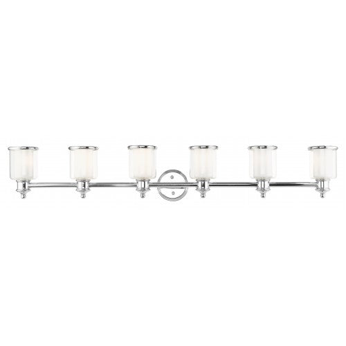 ##Antique Hardware## 6 Light Polished Nickel Vanity Sconce