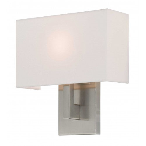 ##Antique Hardware## 1 Light Brushed Nickel ADA Wall Sconce