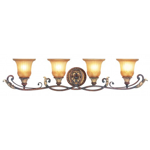 ##Antique Hardware## 4 Light Verona Bronze Bath