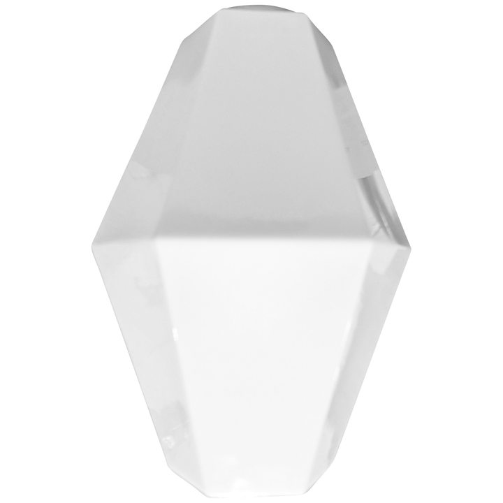 Antique Hardware 20 Inch Manhattan Skyscraper Prism Style Semi-Flush Mount Light (Polished Brass Finish)