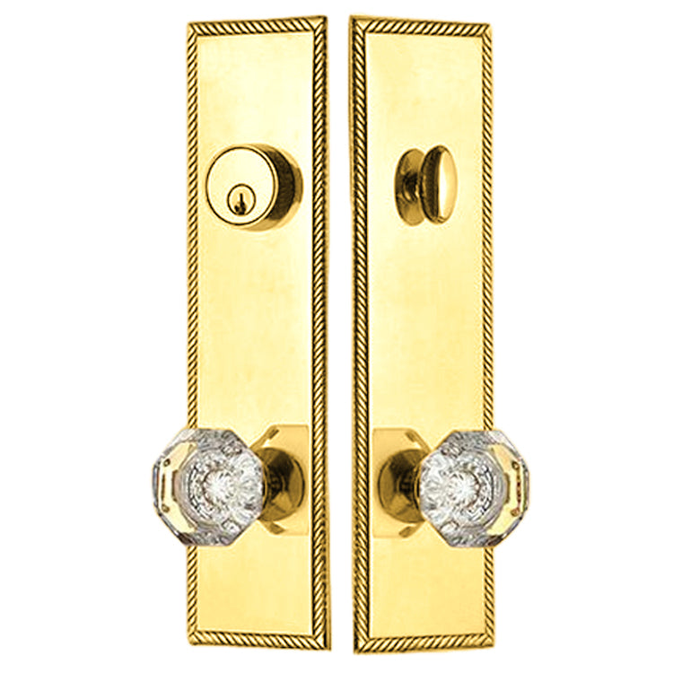 Georgian Roped Single Door Deadbolt Entryway Set