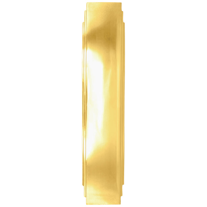 14 Inch Solid Brass Art Deco Skyscraper Push Plate