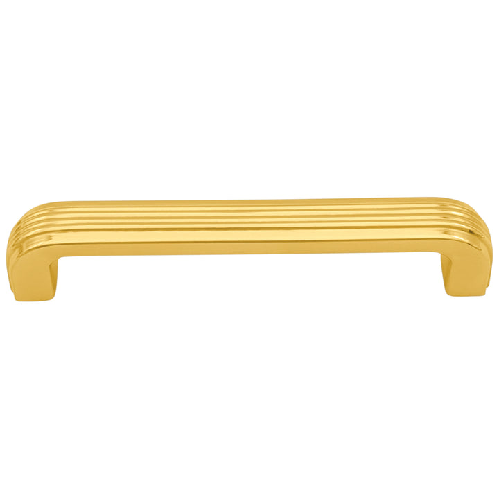 5 inch Overall (4.5 inch C-C) Moderne Deco Cabinet Pull (Several Finishes Available)