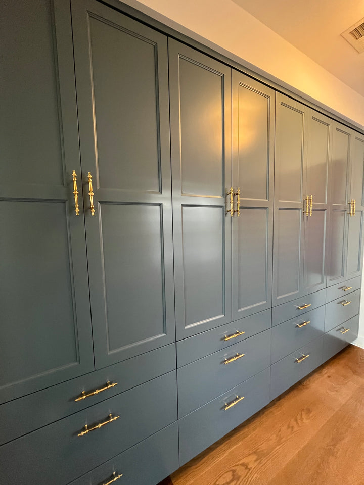 ##Antique Hardware## 5 Inch Overall (3 Inch c-c) Solid Brass Georgian Roped Style Pull (Several Finishes Available)