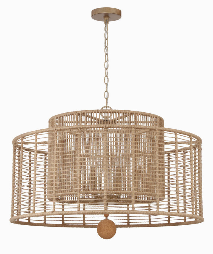##Antique Hardware## Jayna 8 Light Burnished Silver Chandelier