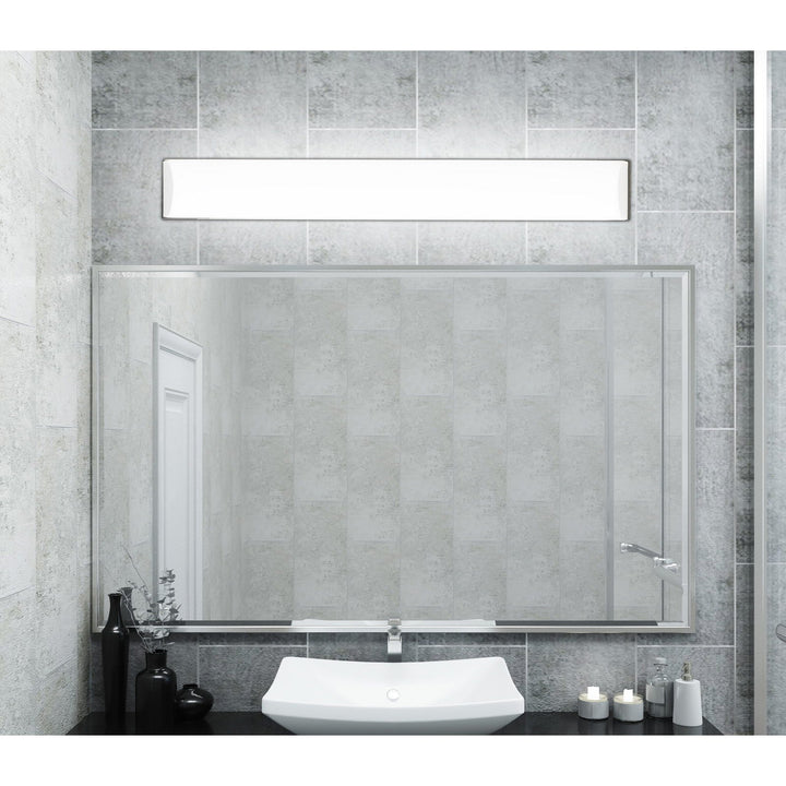 ##Antique Hardware## INTEGRATED LED 39W, 3500 LUMEN, 80 CRI DIMMABLE VANITY LIGHT WITH ACRYLIC DIFFUSER