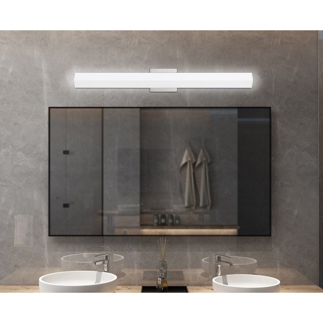 ##Antique Hardware## INTEGRATED LED 39W, 3500 LUMEN, 80 CRI DIMMABLE VANITY LIGHT WITH ACRYLIC DIFFUSER