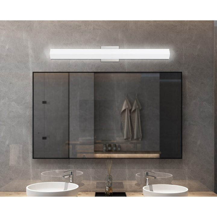 ##Antique Hardware## INTEGRATED LED 39W, 3500 LUMEN, 80 CRI DIMMABLE VANITY LIGHT WITH ACRYLIC DIFFUSER