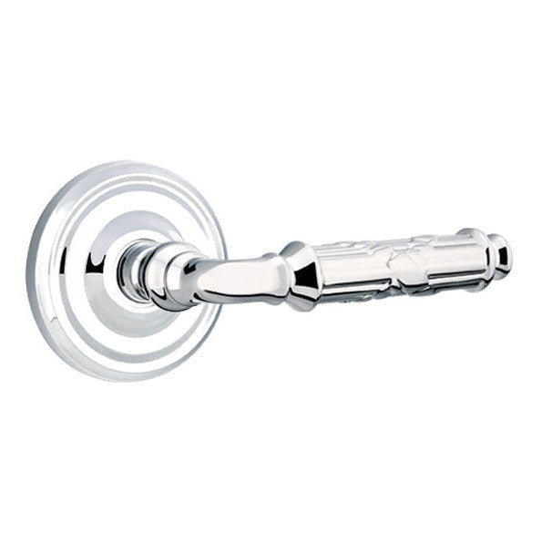 ##Antique Hardware## Solid Brass Ribbon & Reed Lever With Regular Rosette