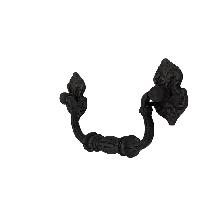 ##Antique Hardware## 6 Inch Solid Brass Victorian Style Bail Handle