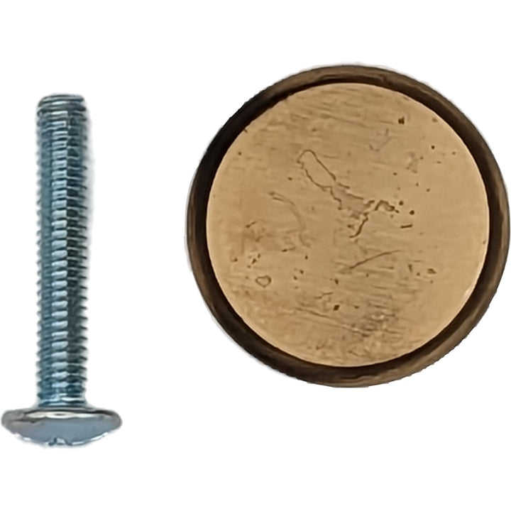 ##Antique Hardware## 1 Inch Brass Flat Top Cabinet & Furniture Knob (Several Finishes Available)