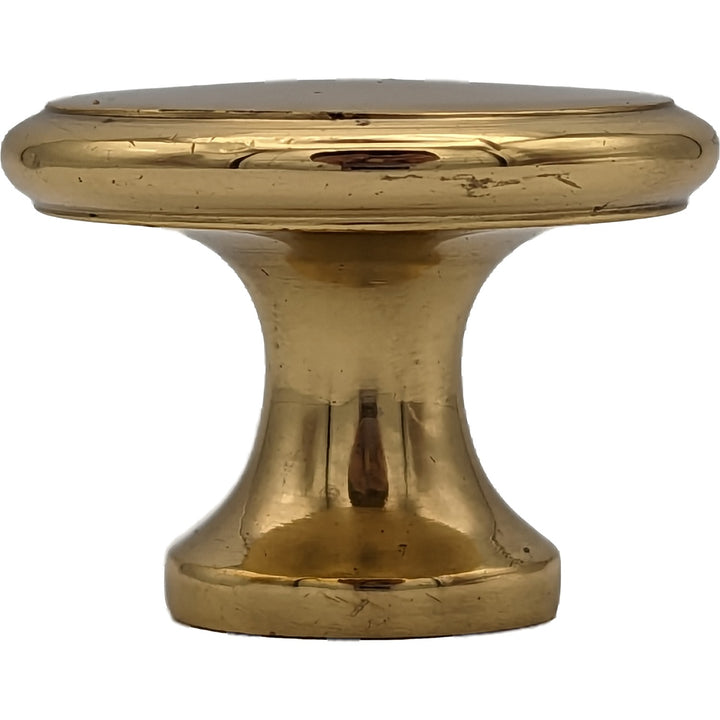 ##Antique Hardware## 1 1/2  Inch Brass Flat Top Cabinet & Furniture Knob (Several Finishes Available)