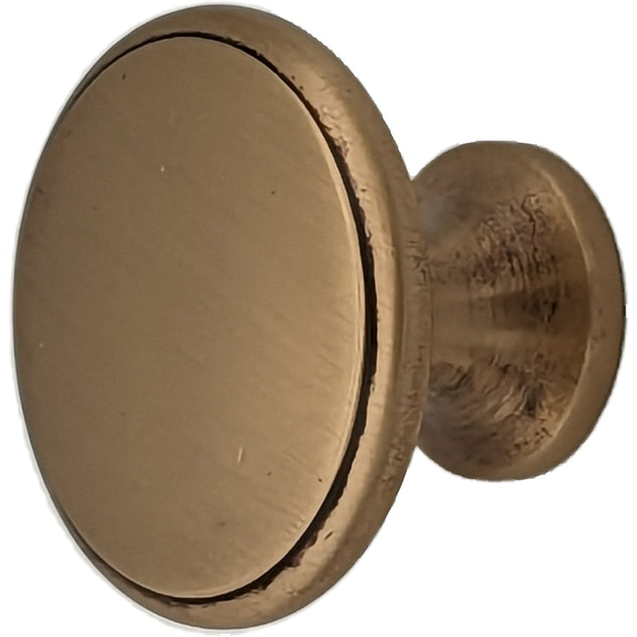 ##Antique Hardware## 1 1/2  Inch Brass Flat Top Cabinet & Furniture Knob (Several Finishes Available)
