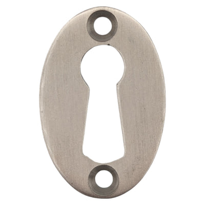 1 1/2 Inch Traditional Oval Escutcheon (Several Finishes Available)