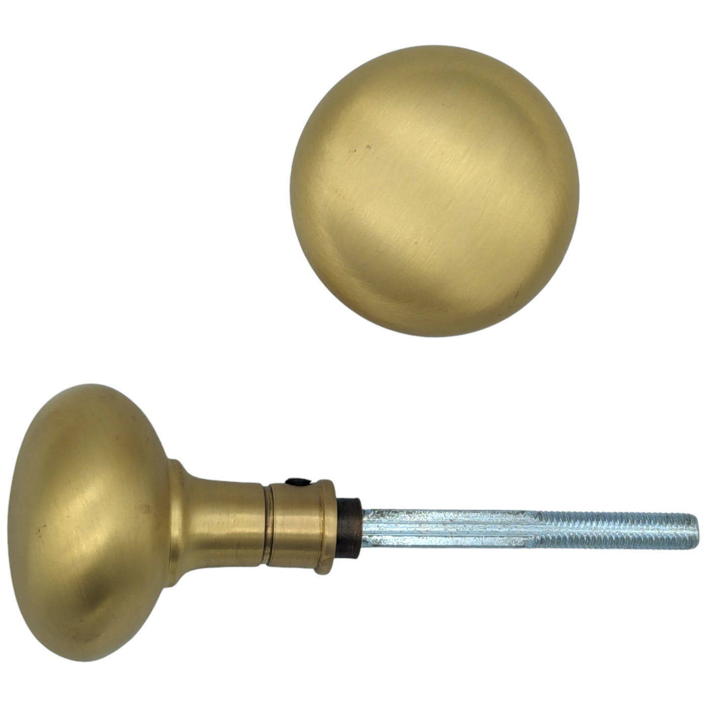 Round Solid Brass Spare Door Knob Set (Several Finishes Available)