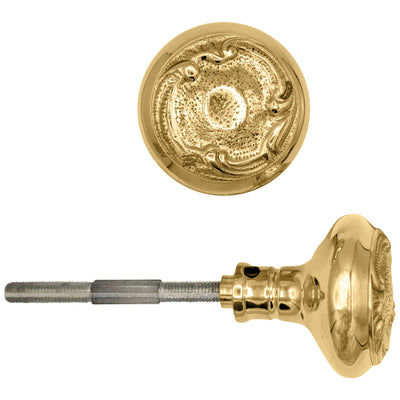 Solid Brass Lafayette Swirl Spare Door Knob Set