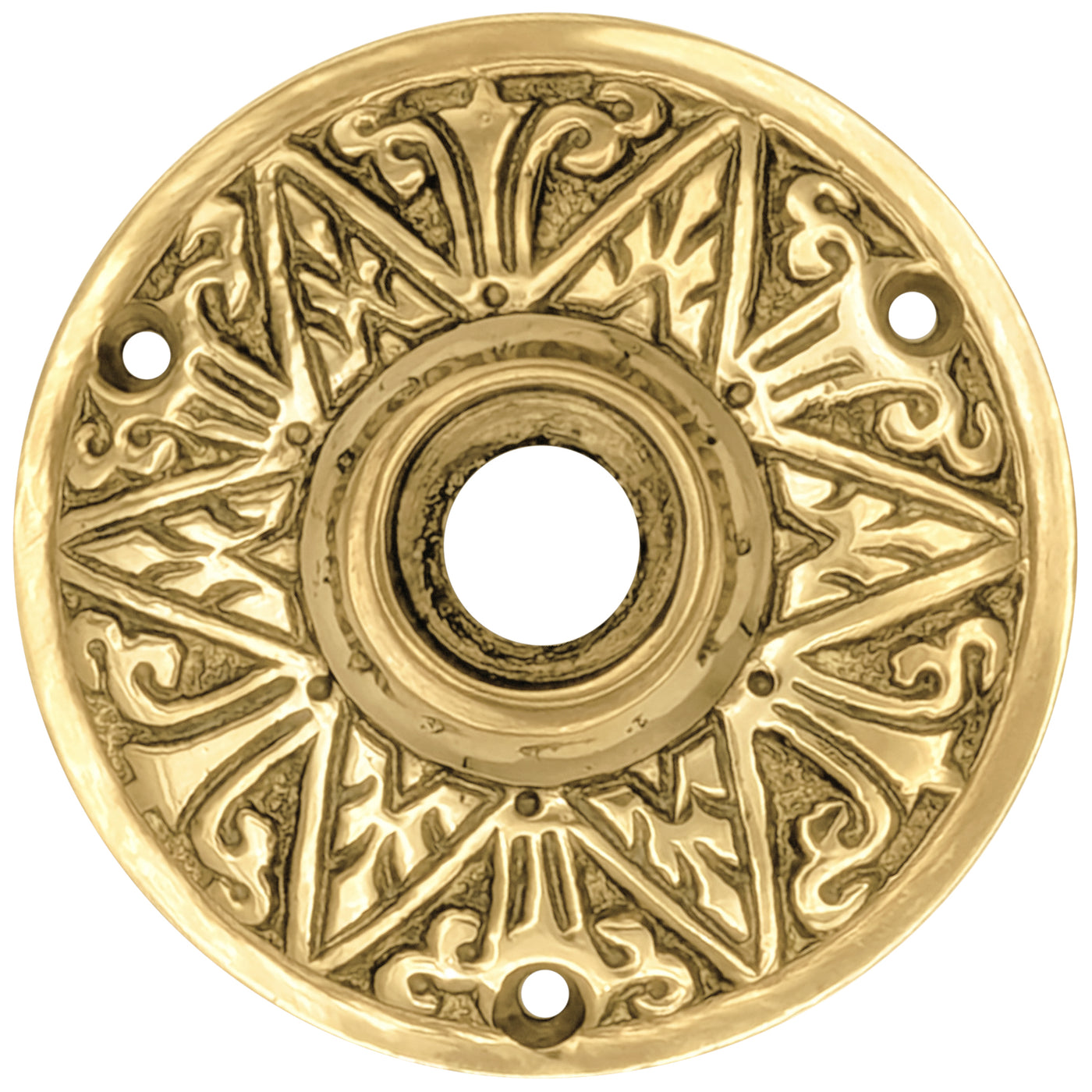 Eastlake Solid Brass Rosette (Several Finishes Available)