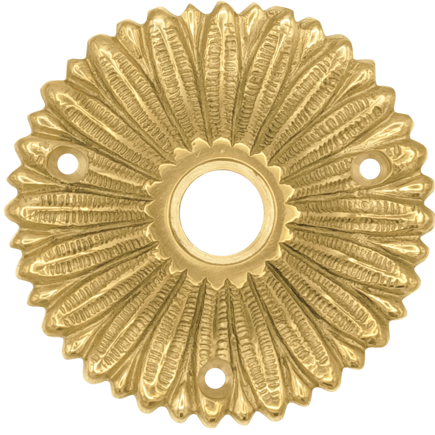 French Provincial Solid Brass Rosette (Several Finishes Available)