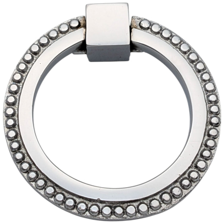 ##Antique Hardware## 3 Inch Beaded Signature Ring Pull (Several Finishes Available)