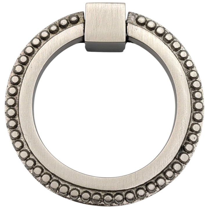 ##Antique Hardware## 3 Inch Beaded Signature Ring Pull (Several Finishes Available)