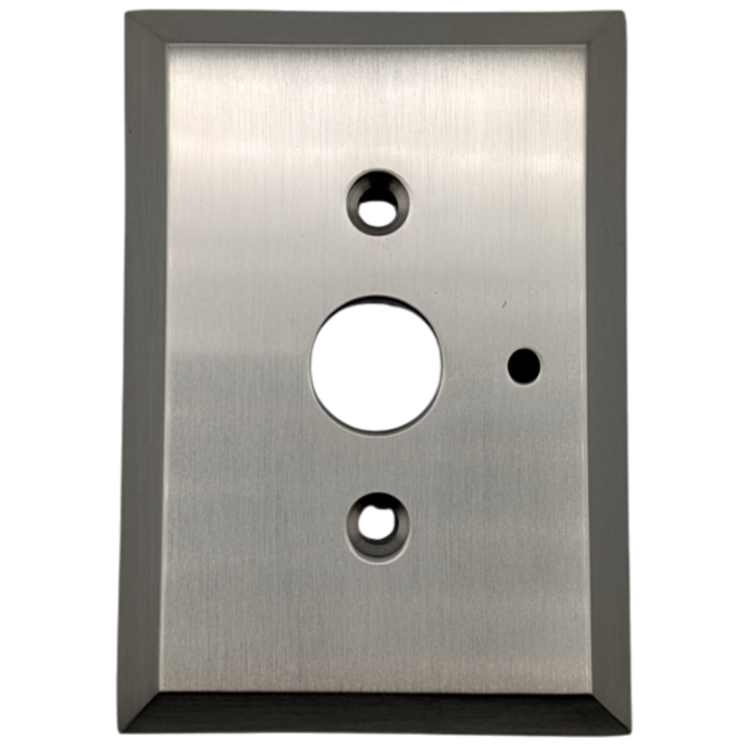Square Style Spare Rosette Privacy Plates (Brushed Nickel Finish)