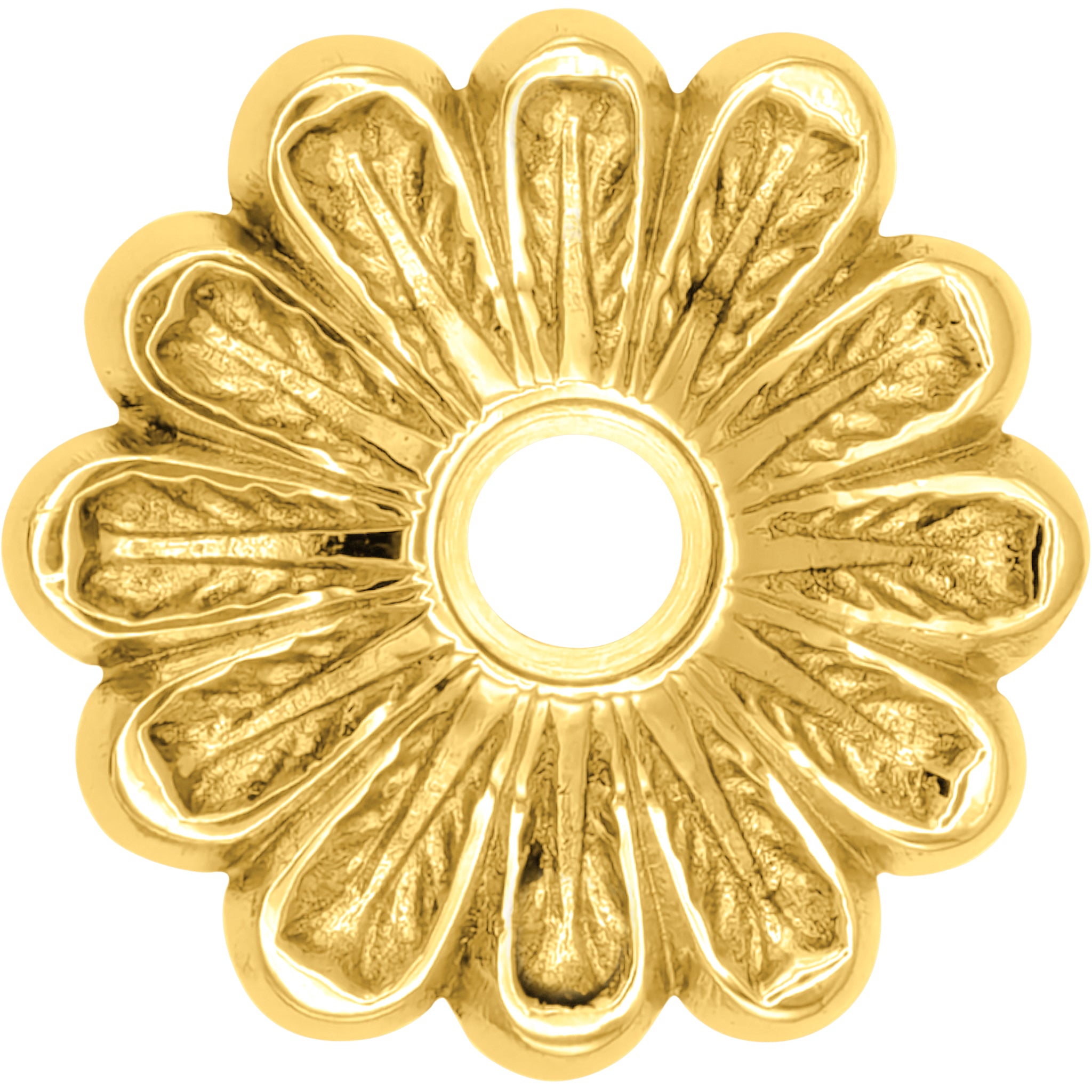 Antique Hardware Maltesia Flower Style Solid Brass Rosette