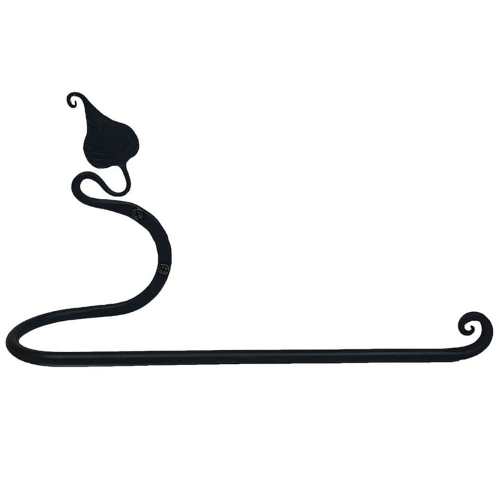 Hand Forged Leaf Hand Towel Holder (Iron Finish)