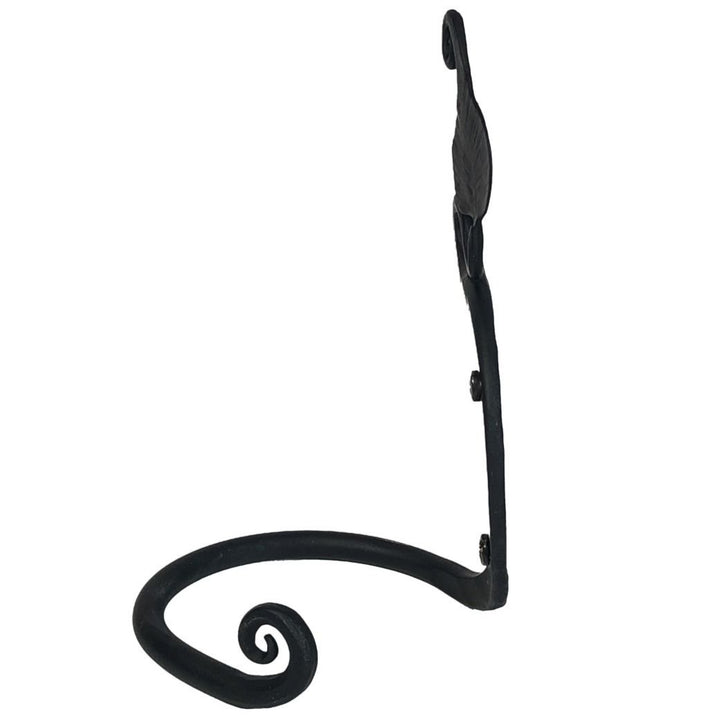 Hand Forged Leaf Towel Ring (Iron Finish)