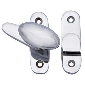 Traditional Solid Brass Oval Knob Latch Set (Several Finish Options)