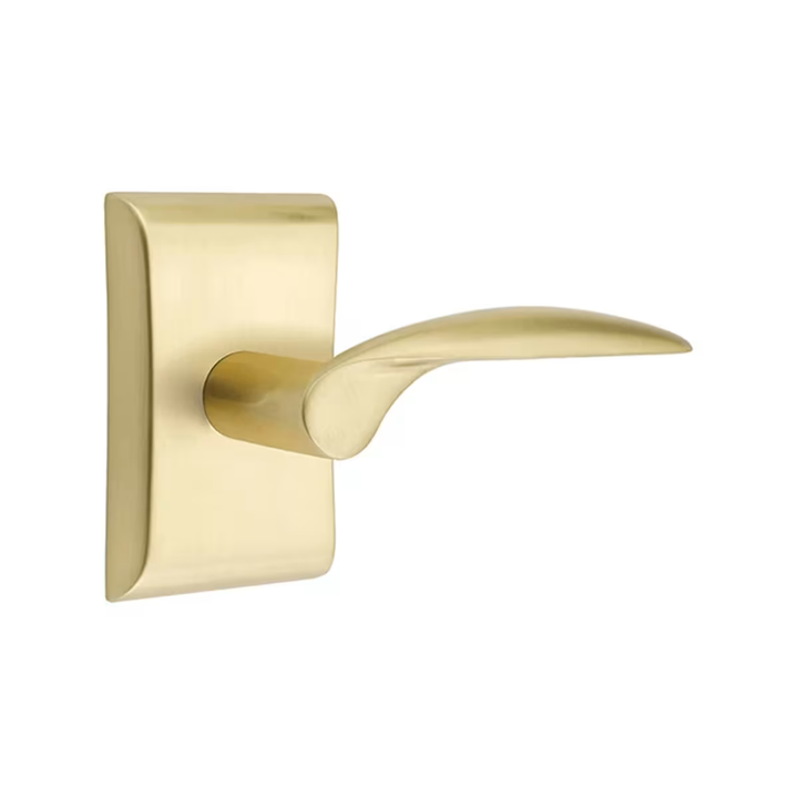 ##Antique Hardware## Emtek Solid Brass Mercury Lever With Neos Rosette (Several Finish Options)