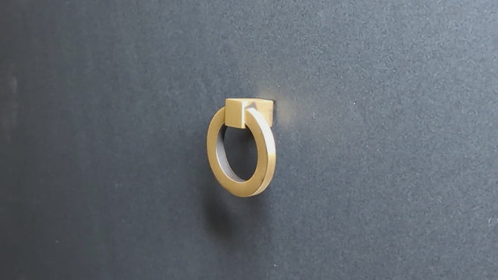 2 Inch Mission Style Solid Brass Drawer Ring Pull (Several Finishes Available)