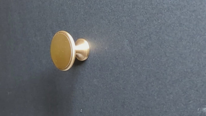 1 1/2  Inch Brass Flat Top Cabinet & Furniture Knob (Several Finishes Available)