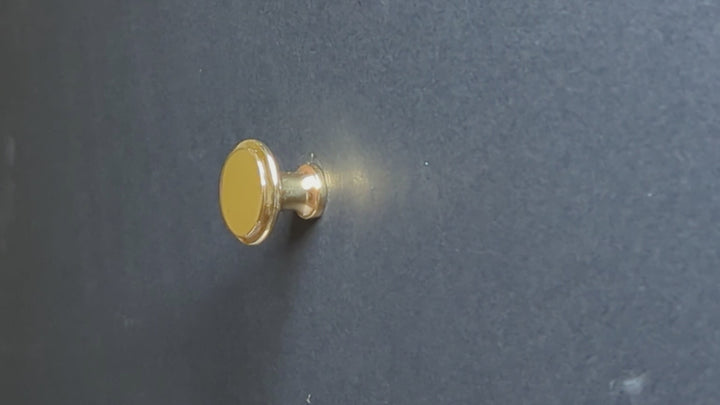 1 1/4 Inch Brass Flat Top Cabinet & Furniture Knob (Several Finishes Available)