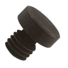 ##Antique Hardware## 1/8 Inch Solid Brass Button Tip Cabinet Finial