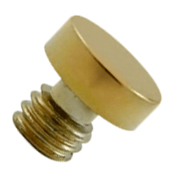 ##Antique Hardware## 1/8 Inch Solid Brass Button Tip Cabinet Finial