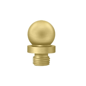 ##Antique Hardware## 9/16 Inch Solid Brass Ball Tip Door Finial