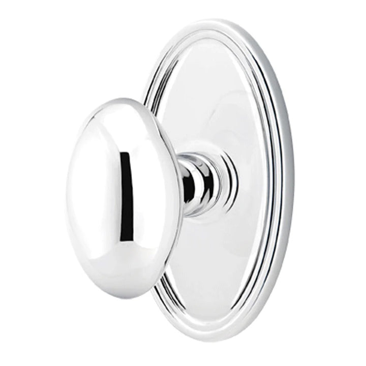 Antique Hardware Emtek Solid Brass Egg Door Knob Set With Oval Rosette EMTEK DOOR KNOB