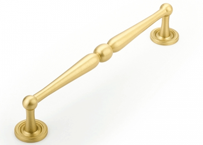 Antique Hardware 8 1/2 Inch (8 Inch c-c) Atherton Plain Footplate Pull CABINET PULL