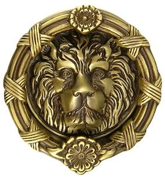 Polished Brass Lion door outlet Knocker