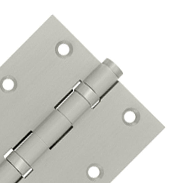 Antique Hardware 3 1/2 X 3 1/2 Inch Double Ball Bearing Hinge Interchangeable Finials (Square Corner) HINGE