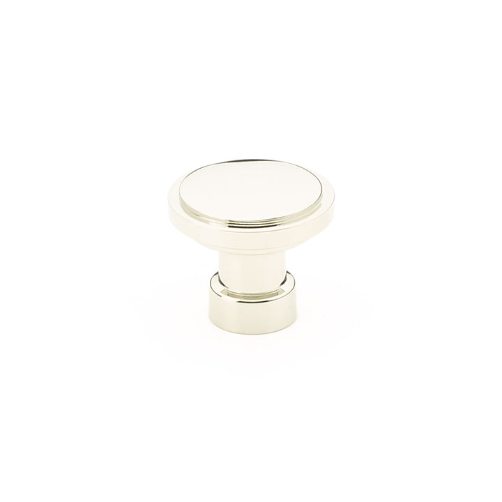 ##Antique Hardware## 1 1/4 Inch Solid Brass Round Haydon Cabinet & Furniture Knob