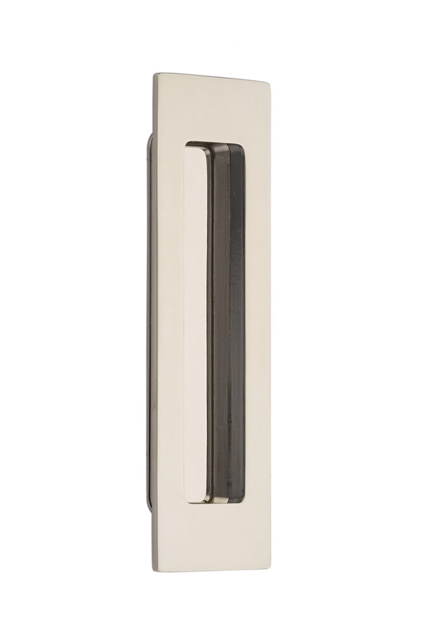 ##Antique Hardware## 7 Inch Solid Brass Modern Rectangular Flush Pull